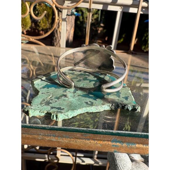 Artisan Sterling Silver Navajo Bracelet Genuine 1940’s Vintage - Picture 6 of 10